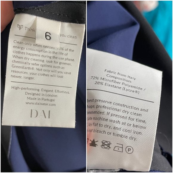 DAI London Fundamental Shift Dress size UK 6 / US 0 2 XS black career - Picture 12 of 12